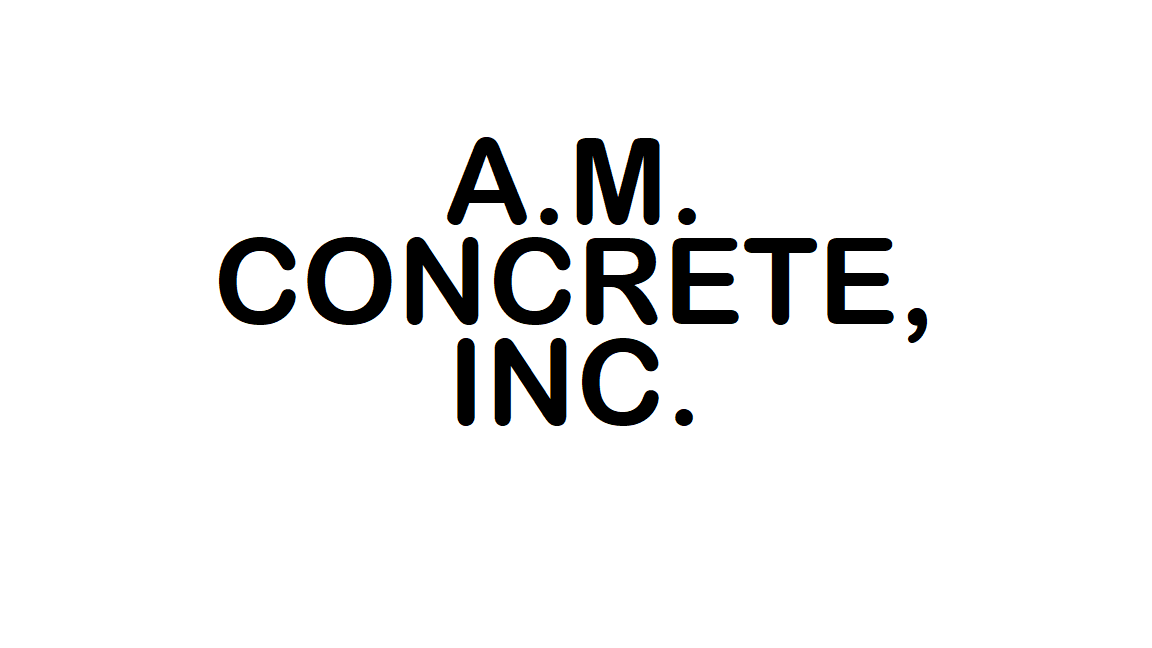 A M Concrete, Inc. Logo
